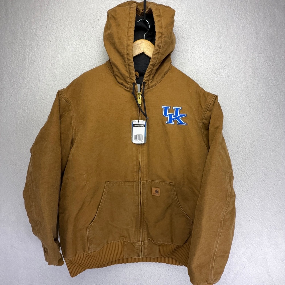 Carhartt Active Jacket Quilt Lined Men XL 100923 211 Brown NWT Kentucky Wildcats
